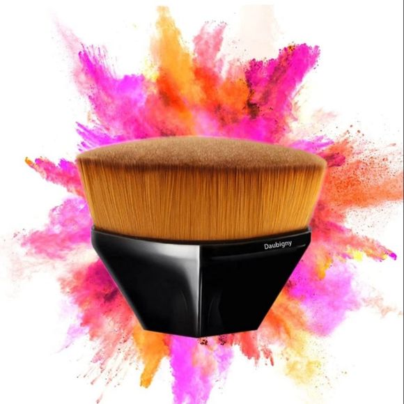 ʕ·ᴥ·ʔ Foundation Makeup Brush Flat Top Kabuki Hexago - Picture 1 of 3